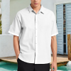 100% Cotton Custom All Over Print Men's Short Sleeved Shirt
