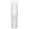 Custom Women's Sleeveless Maxi Dress Round Neck Bodycon Side Slit Dress