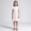 Custom Girls' Round Neck Ruffle Dress