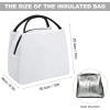 Custom Insulated Lunch Bag Thermal Cooler Tote With Handles & Zipper
