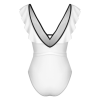 Women's Ruffled V-Neck One-Piece  Swimsuit