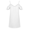 Custom Women's Cold Shoulder Ruffle Casual Dress