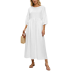 Custom Women's High-waisted Round Neck maxi dress