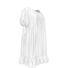 All Over Print Women's Round Neck Ruffle Hem Dress