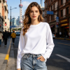 Custom Women's Round Neck Long Sleeve Tops