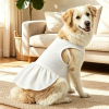 Custom Sleeveless Pet Ruffle Skirt Dress For Medium Large Dogs