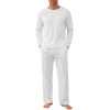 Custom Men's Long Sleeve Round Neck Pajamas Sets
