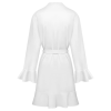 Custom Women V Neck Flare Sleeve Belted Short Kimono Robe