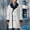 Custom Winter Men Double‑Breasted Lapel Coat