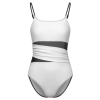 Custom Women's Mesh Splicing One Piece Swimsuit