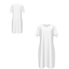 Custom Women's V-Neck Tie Sleeve Casual Bodycon T-Shirt Dress