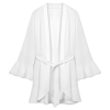 Custom Women V Neck Flare Sleeve Belted Short Kimono Robe