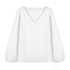 Custom Women's V-neck lantern long-sleeved top