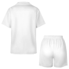 Custom Women's Silk Short Sleeve V Neck Pajama Sets