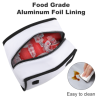 Custom Flip Top Insulated Lunch Bag Thermal Cooler Tote With Handle
