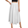 Custom Womens Elastic Waist Flared A-Line Midi Skirt