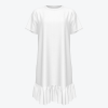 Custom Girl's Short Sleeved Round Neck Casual Dress