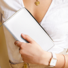 Custom Large Capacity Zip Around Wallet PU Leather Clutch Purse With Multi-Layer Slots