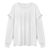 Custom Women Ruffle Long Sleeve Top