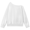 Custom Women Off Shoulder Drop Shoulder Lantern Long Sleeve Casual Top