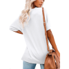 Custom Women's Ice silk V Neck Short-sleeve T Shirt