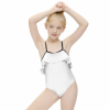 Custom Girl's Ruffle One Piece Adjustable Strap Swimsuit
