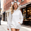 Custom Women's Adult cat ear hooded sweatshirt