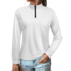 All-Over Print Women's Quick-Dry Half-Zip Long Sleeve Top