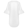Custom Women Round Neck 3/4 Bell Sleeve Loose Mini Dress