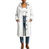 Custom Women's Long Sleeve Midi Length lined hooded jacket