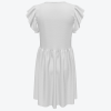 Custom Girls' Round Neck Ruffle Dress