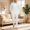 Custom Men's Long Seeve Sleepwear Pajamas Set