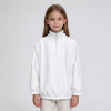 Custom Children's Flannel long sleeved half zipper double pocket hoodies
