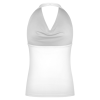 Custom Women's Halter Neck Deep V Neck Sleeveless Top