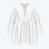 Custom Women's Deep V-neck 3/4 Sleeve Blouse Top