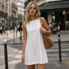 Custom Women's sleeveless Round Neck Dress