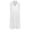 Custom Women Collared Sleeveless Loose Mini Shirt Dress