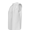 All Over Print Women's Lapel Sleeveless Ruffle Tie Tank Top