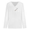 Custom Women V Neck Long Sleeve Top