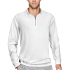 Custom Men's Zip Long Sleeve Casual  Polo Shirt