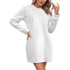 Custom Women Long Sleeve Bodycon Mini Sweater Dress