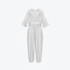 Custom Women's V-Neck Waist-Tied Jumpsuit Set