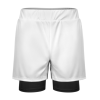 Custom Men's 2 in 1 Running Shorts Quick Dry Athletic Shorts With Liner