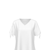 Custom Women's V-Neck Tie Sleeve Casual Bodycon T-Shirt Dress