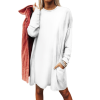 Custom Women's Long Sleeve Dress With Pocket
