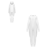 Custom Women's Hooded Zipper Jumpsuit