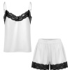 Custom Women Lace V Neck Spaghetti Strap Camisole Shorts Pajama Set
