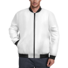 Custom Men's Full Zip Bomber Jacket Long Sleeve Casual Coat