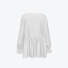 Custom Women's round-neck pleated top
