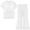 Custom Girls Bell-bottom short-sleeved Top Pants set